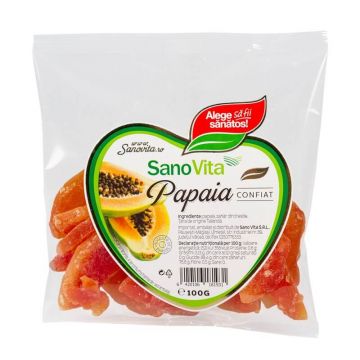 Papaia confiat, 100 gr, Sanovita