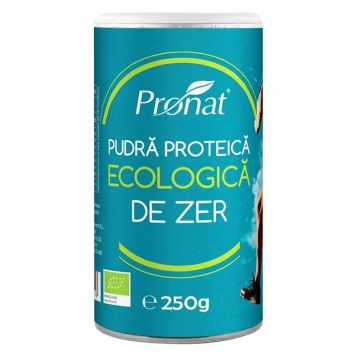 Pudră proteică ecologică de Zer, 250 gr, 20021, Pronat
