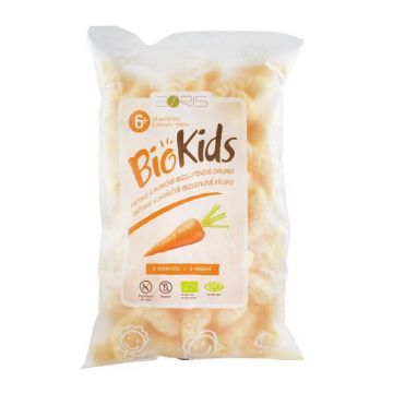 Pufuleti Eco cu morcovi, 55 gr, Biokids