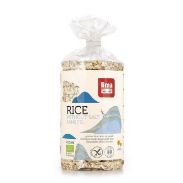 Rondele din orez expandat fara sare, 100 gr, Lima Rondele din orez expandat fara sare, 100 gr, Lima
