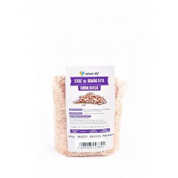 Sare de Himalaya grunjoasa roz, 500 gr, Nature 4 Life Sare de Himalaya grunjoasa roz, 500 gr, Nature 4 Life