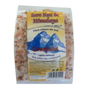 Sare gronjoasa de Himalaya, 500 g, Herbal Sana