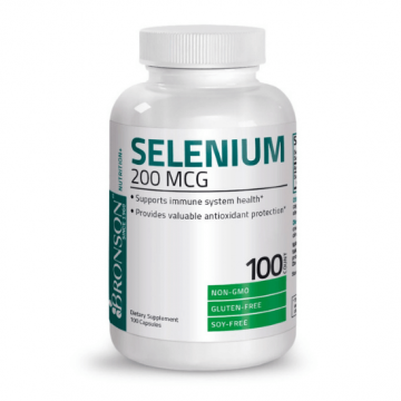 Seleniu 200 mcg, 100 capsule, Bronson