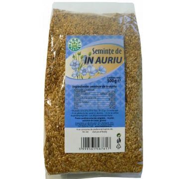 Seminte de in auriu, 500 gr, Herbal Sana