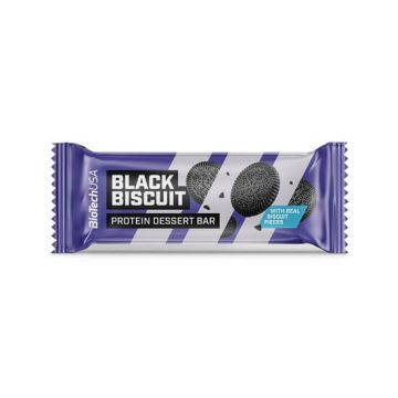 Baton proteic Black Biscuit, 50 gr, BioTech USA