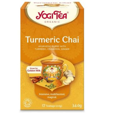 Ceai bio cu Turmenic, 17 plicuri, Yogi Tea