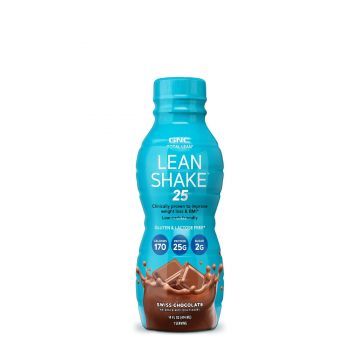 Gnc Total Lean Lean Shake 25 Shake Proteic Rtd Cu Aroma De Ciocolata Elvetiana, 414 Ml