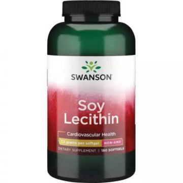Lecitina, 1200 mg, 90 capsule moi, Swanson Health USA