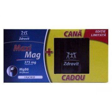 MaxiMag 375 mg 20 plicuri + Cana Cadou