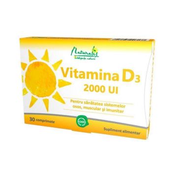 Naturalis Vitamina D3 2000 UI x 30 cpr.