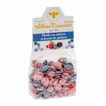 Perle cu miere si fructe de padure, 100 g, Albina Carpatina