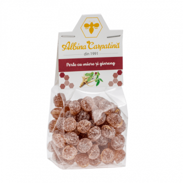 Perle cu miere si ginseng, 100 g, Albina Carpatina