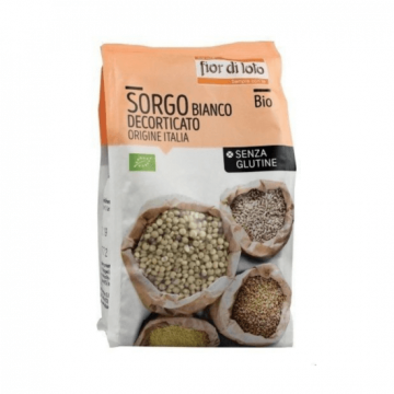 Sorg alb bio decorticat fara gluten, 400g, Fior di Loto