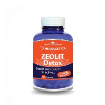 Zeolit Detox, 120 capsule, Herbagetica