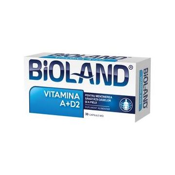 Bioland Vitamina A+D2, 30 capsule moi, Biofarm