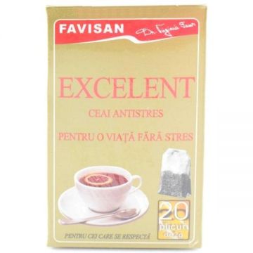 Ceai antistres excelent, 20 plicuri, Favisan