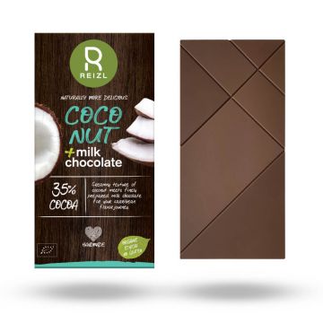 Ciocolata cu lapte si nuca de cocos, 70 gr, Reizl
