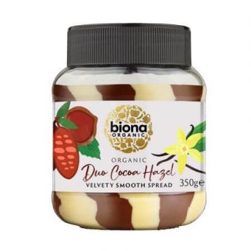 Crema de ciocolata cu alune eco Duo Cocoa Hazel, 350 g, Biona
