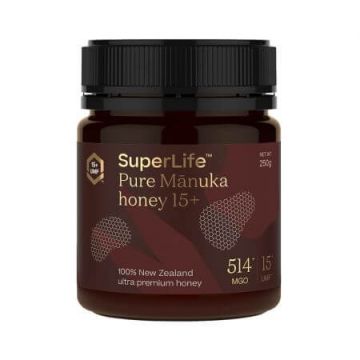 Miere de Manuka UMF15+, MGO514+, 250g, Superlife