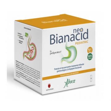 Neobianicid pediatric pentru aciditate reflux si digestie, 36 plicuri, Aboca