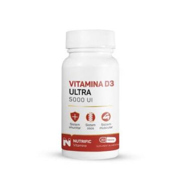 Vitamina D3 Ultra, 5000UI, 30 capsule, Nutrific