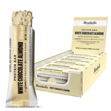 Barebells Bars Baton Proteic Cu Aroma De Cicolata Alba Si Migdale, 55 G