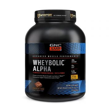 Gnc Amp Wheybolic Alpha Myotor, Proteina Din Zer Cu Aroma De Ciocolata, 1322.2 G