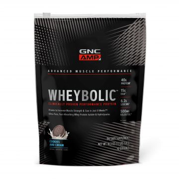 Gnc Amp Wheybolic, Proteina Din Zer, Cu Aroma De Biscuiti Cu Crema, 520 G