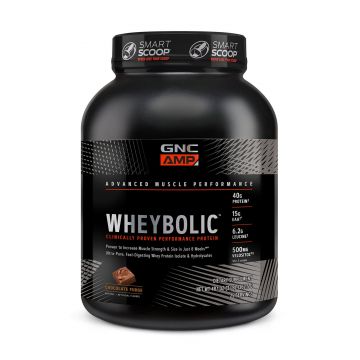 Gnc Amp Wheybolic, Proteina Din Zer, Cu Aroma De Ciocolata, 1362.5 G