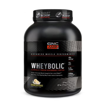 Gnc Amp Wheybolic Proteina Din Zer Cu Aroma De Milkshake De Banane, 1300 G