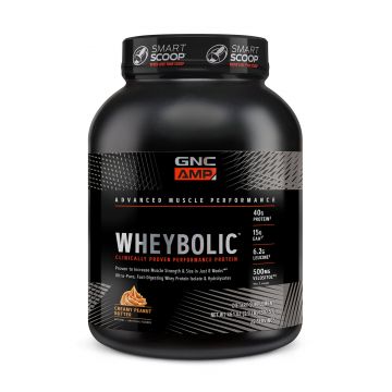 Gnc Amp Wheybolic, Proteina Din Zer, Cu Aroma De Unt De Arahide, 1307.5 G