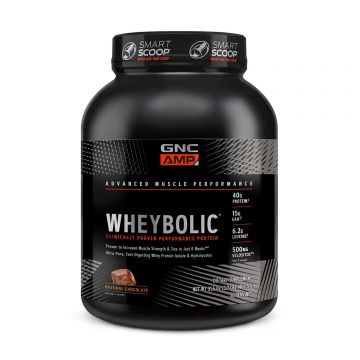 Gnc Amp Wheybolic Proteina Din Zer, Cu Aroma Naturala De Ciocolata, 1462 G