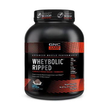 Gnc Amp Wheybolic Ripped, Proteina Din Zer, Cu Aroma De Biscuiti Cu Crema, 1155 G