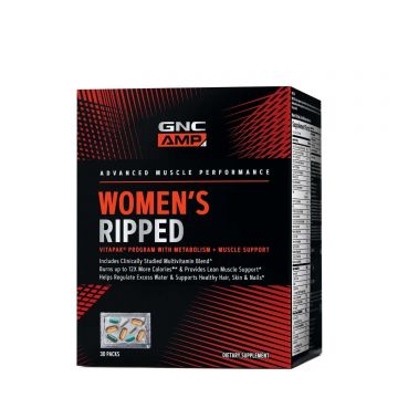 Gnc Amp Women’s Ripped Program Vitapak Complex De Multivitamine Pentru Femei, 30 Pachetele