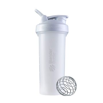 Gnc Blender Bottle Shaker Clasic White, 800ml