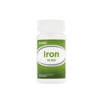 Gnc Iron 18 Mg, Fier, 100 Tb