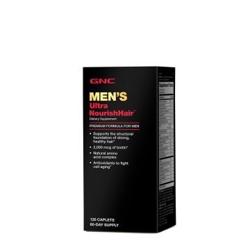 Gnc Men's Ultra Nourishhair, Complex De Multivitamine Pentru Sanatatea Parului, 120 Tb