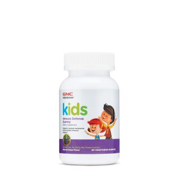 Gnc Milestones Kid’s Immune Defense Gummy, Formula Pentru Copii, Cu Aroma De Struguri, 60 Jeleuri