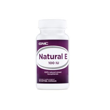 Gnc Natural E, Vitamina E Naturala 100 Ui, 100 Cps