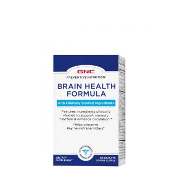 Gnc Preventive Nutrition Brain Health, Formula Pentru Sanatatea Creierului Si Sistemului Nervos, 60 Tb