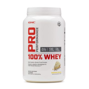 Gnc Pro Performance 100% Proteina Din Zer Cu Aroma De Banane, 845 G