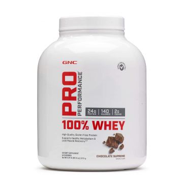 Gnc Pro Performance 100% Whey, Proteina Din Zer, Cu Aroma De Ciocolata, 2272 G