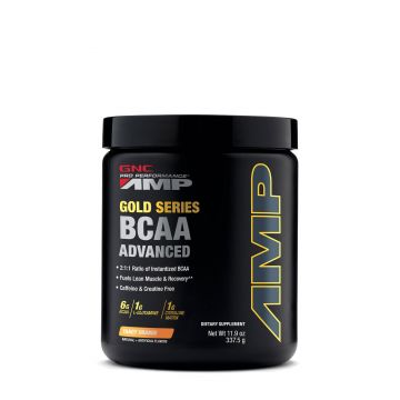 Gnc Pro Performance Amp Gold Series Bcaa Advanced, Formula Avansata De Bcaa Cu Aroma De Mandarine, 337.5 G