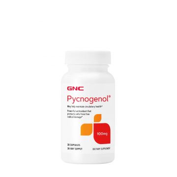 Gnc Pycnogenol 100 Mg, Picnogenol, Extract Patentat Din Scoarta De Pin Maritim Frantuzesc 100 Mg, 30 Cps