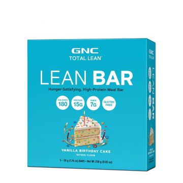 Gnc Total Lean Lean Bar, Baton Proteic, Cu Aroma De Tort De Vanilie, 50g