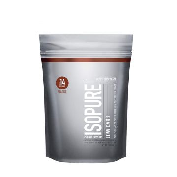 Isopure Low Carb Protein Powder, Proteina Izolata Din Zer, Cu Aroma De Ciocolata, 454 G