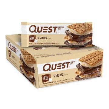 Quest Protein Bar, Baton Proteic, Cu Aroma De Bezele Cu Ciocolata, 60g