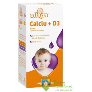 Alinan Calciu + D3 sirop 150 ml