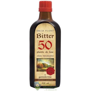 Bitter 50 plante cu ganoderma 200 ml