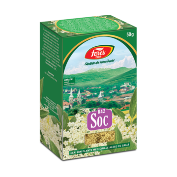 Ceai Soc Flori cutie 50 gr Ceai Soc Flori cutie 50 gr
